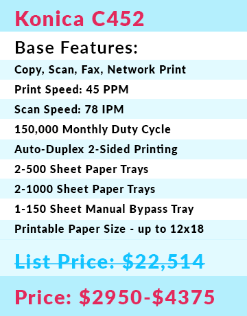 THINK! Office Solutions Denver Copier Konica minolta Bizhub Sales Service Leasing Color MFP