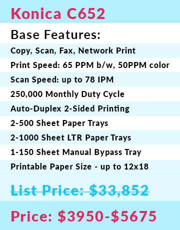 THINK! Office Solutions Denver Copier Konica minolta Bizhub Sales Service Leasing Color MFP